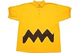 Peanuts Charlie Braun Polo Button Up Kostüm T-Shirt (XXX-Large)
