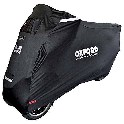 Oxford Motorcycle Protex Stretch Motorcycle Cover for Three Wheel Bikes - Black