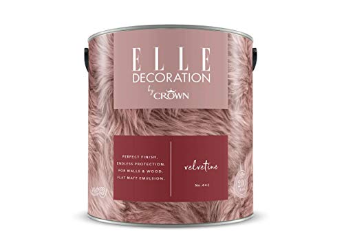 Elle Decoration by Crown Emulsionsfarbe, flach, matt, 2,5 l, Samvetine Nr. 442