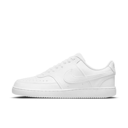Nike Herren Court Vision Low Schuhe, White/White-White, 38.5 EU