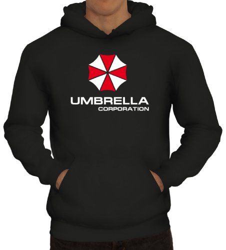 Shirtstreet24, Umbrella Corporation, Herren Kapuzen Sweatshirt - Pullover Hoodie, Größe: XL,Schwarz