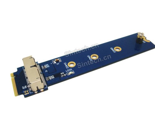 M.2 M Key 28Pin SSD Adapter, kompatibel für SSD vom MacBook Air 2013-2016 Jahr (Nur für Desktop geeignet, Höhe 10 mm, Nicht für Laptop geeignet)