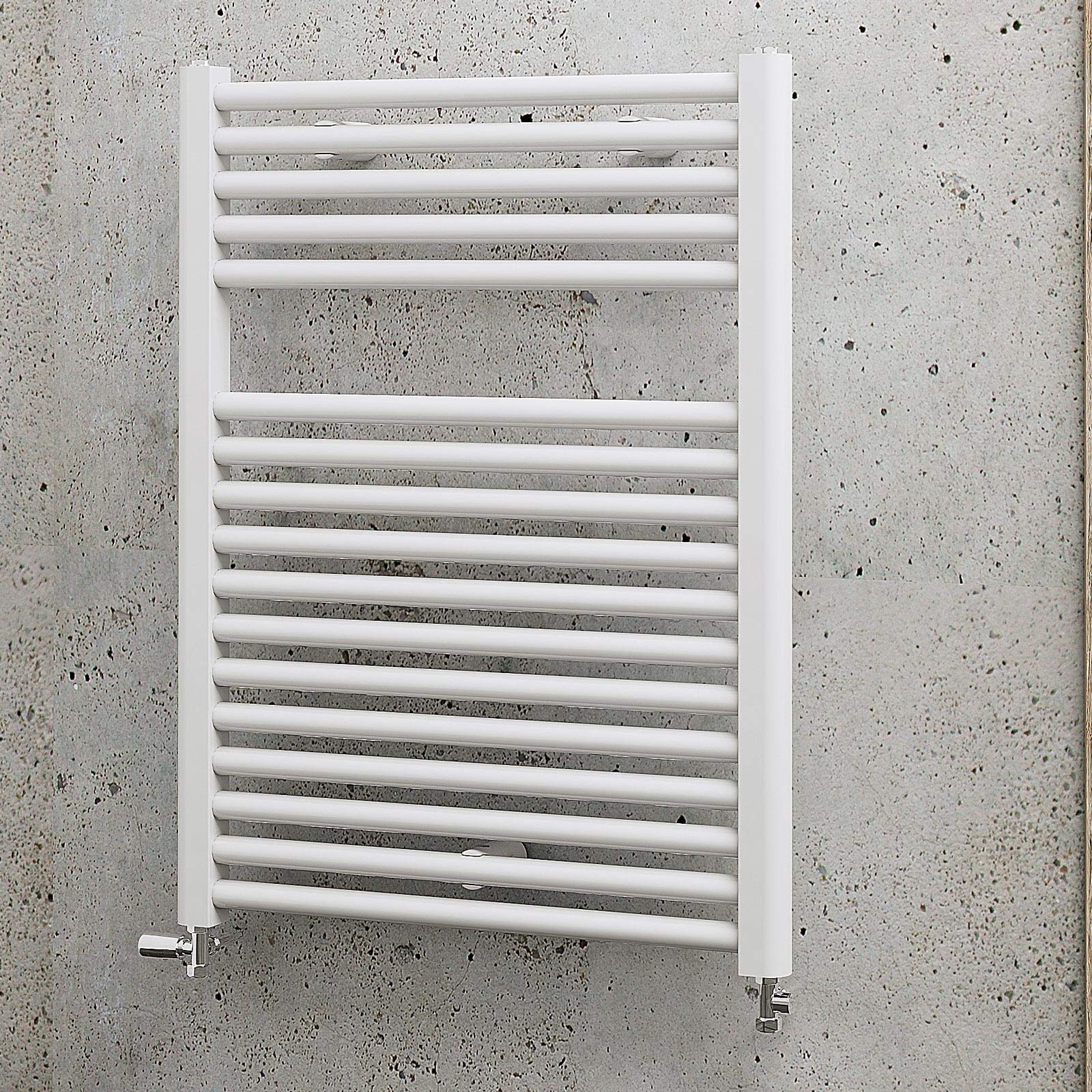 Schulte Badheizkörper München, 77 x 60 cm, 532 Watt Leistung, Anschluss unten, alpinweiß, Designheizkörper, EP07660 04