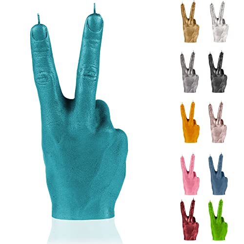 Candellana Kerzen Peace Finger, Sonderedition Farben Marineblau