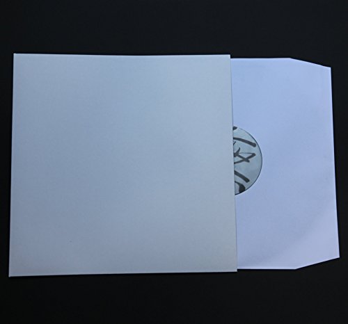 50 St. LP Deluxe Ersatz Cover 315 x 315 mm weiß für Vinyl Schallplatten 300 g Karton ohne Mittelloch