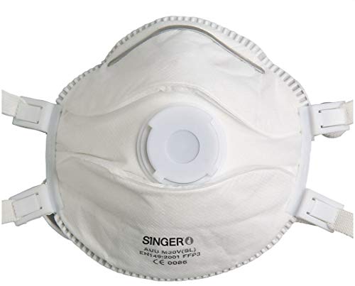 5 Singer FFP3 NR D Atemschutzmasken mit Ventil