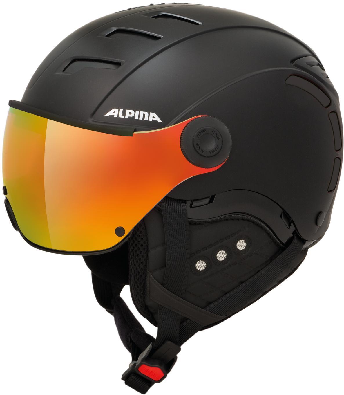 Alpina Unisex - Erwachsene Jump 2.0 QVM Ski- und Snowboardhelm, Black matt, 59-61 cm