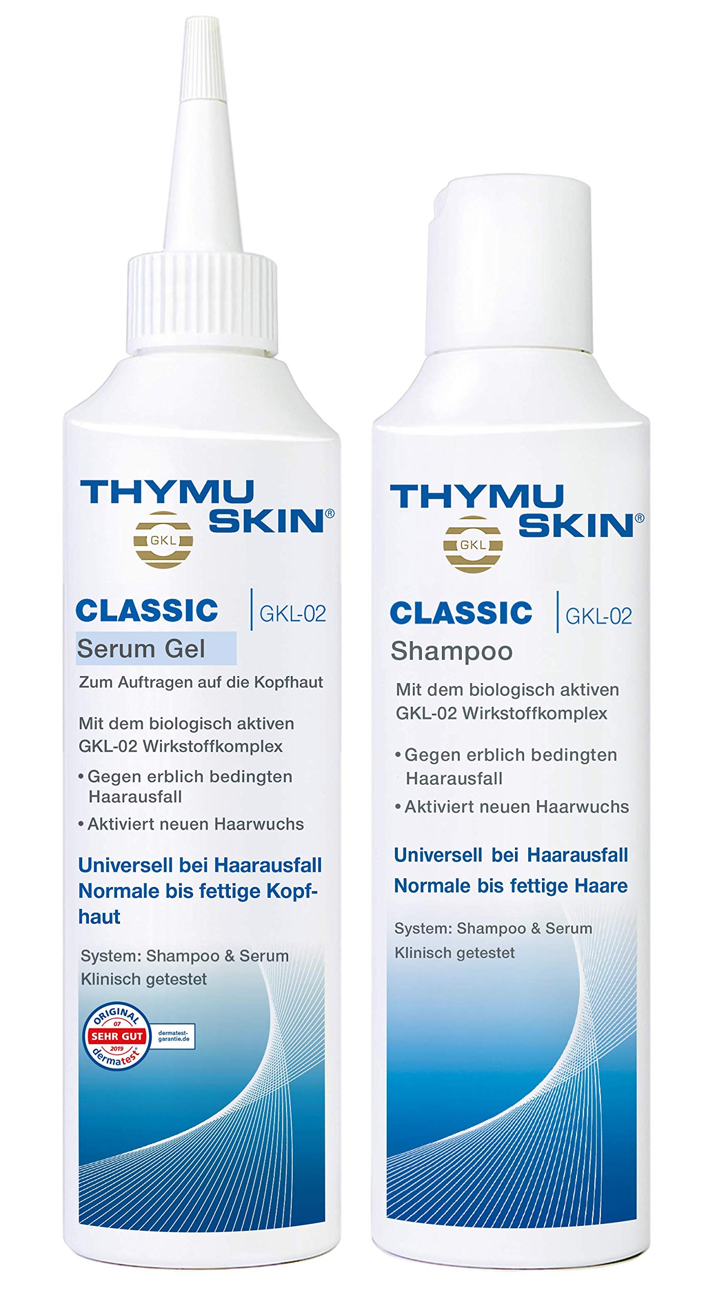 THYMUSKIN Classic Set, 1er Pack (1 X 200 ml Shampoo & 1 X 200ml Serum)