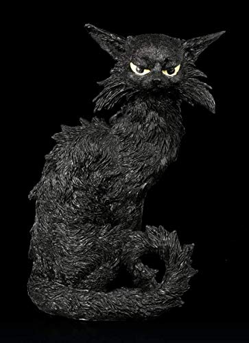 Schwarze Katzen Figur - Salem | Deko-Tierfigur, handbemalt, H 32,5 cm