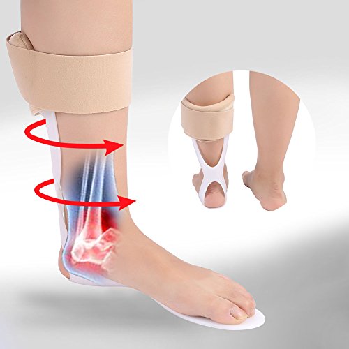 Einstellbare Fuß Drop Orthese Knöchel Korrektor Brace Support Schutzkorrektur Schiene(M（39-45）Links）)