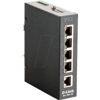 D-Link DIS-100G-5W 5 Port unmanaged Industrie Switch with 5 x 10/100/1000BaseTX Ports