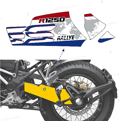 Aufkleber Cardano Schwinge kompatibel mit Motorrad R1250 GS RALLYE (Karte)