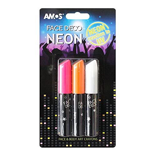 Amos Face Deco. Neon 3 Colors Included.
