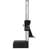 Digitaler Höhenmesser, 0-150 mm Messschieber, elektronisches Messwerkzeug für Holzarbeiten, Fräser, Tischsäge, Fräser, etc. Free Size Schwarz