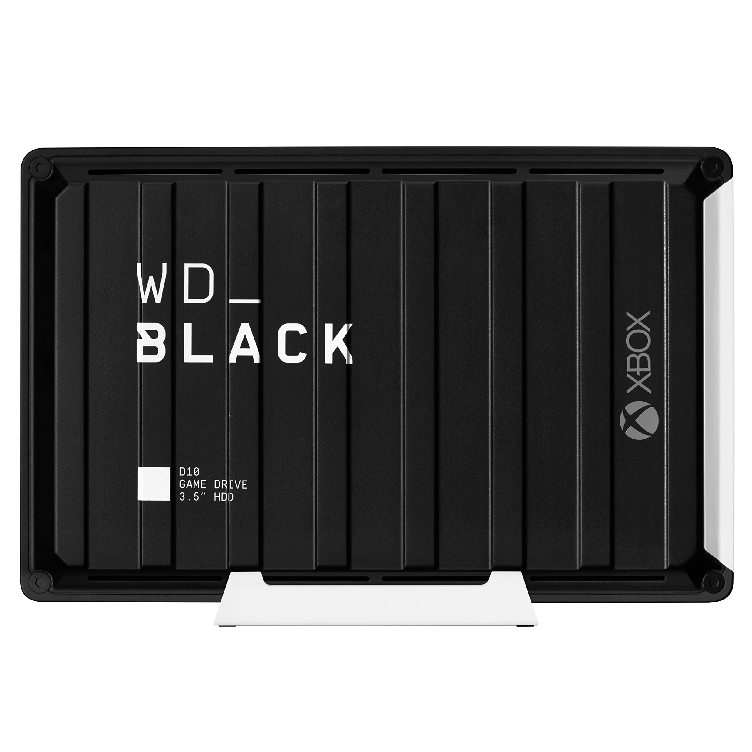 WD_BLACK D10 Game Drive for Xbox externe Festplatte 12 TB (Übertragungsgeschwindigkeit bis zu 250 MB/s, 1 Monat Xbox Game Pass Ultimate, 7200 U/min und aktive Kühlung) Schwarz
