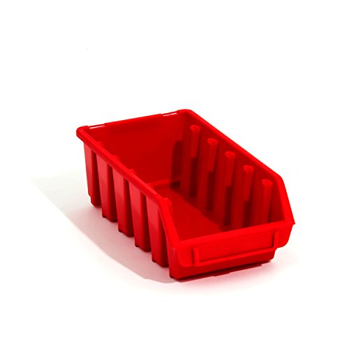 50 Stck. Ergobox Box Stapelboxen rot Gr.2L Regalbox 116x212x75 mm Kunststoff Etikettenfach