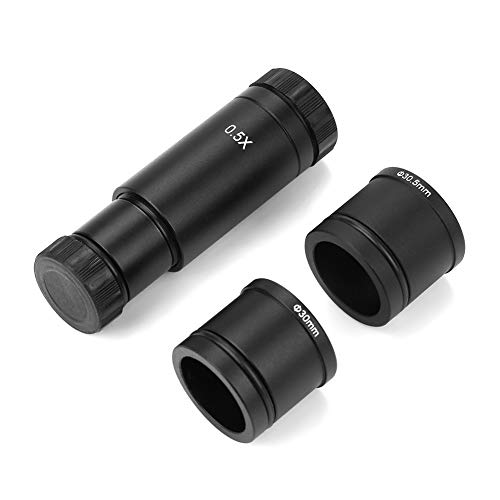0,5 X C-Mount Mikroskopadapter, Objektiv Adapter 30/30,5 mm für Mikroskop CCD Kamera Okular