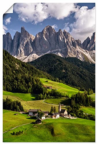 Artland Poster Kunstdruck Bild ohne Rahmen 90x60 cm Querformat Alpenbilder Landschaft Berge Südtirol Gebirge Alpen Natur U1YX