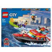LEGO City: Fire Rescue Boat Toy, Floats on Water Set (60373)