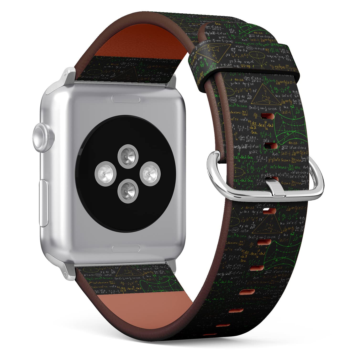 IKIKI-TECH Kompatibel mit Apple Watch-Armband, 38 mm, 40 mm, 41 mm (mathematisches Figurenmuster), veganes Ersatzarmband für iWatch Series 8, 7, 6, 5, 4, 3, 2, 1 Ultra SE