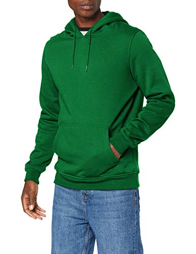 Build Your Brand Mens Heavy Hoody Hooded Sweatshirt, Forest Green, 5XL