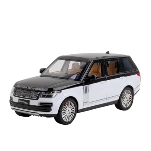 Maßstab Druckguss-Auto 1:24 für Range Rover 2022 SUV Legierung Auto Modell Maßstab Auto Modell Druckguss Auto Modell mit Sound und Licht Sammlermodell Fahrzeug (Farbe: A)