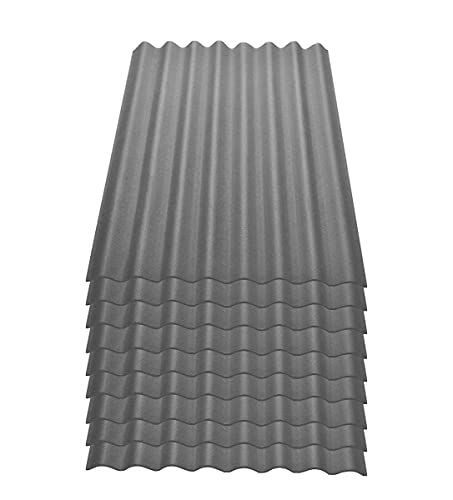 Onduline Easyline Dachplatte Wandplatte Trapezblech Wellplatte 9x0,76m² - grau