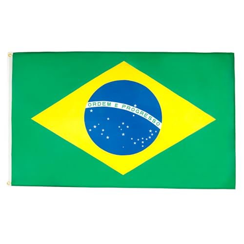AZ FLAG Flagge BRASILIEN 250x150cm - BRASILIANISCHE Fahne 150 x 250 cm - flaggen Top Qualität