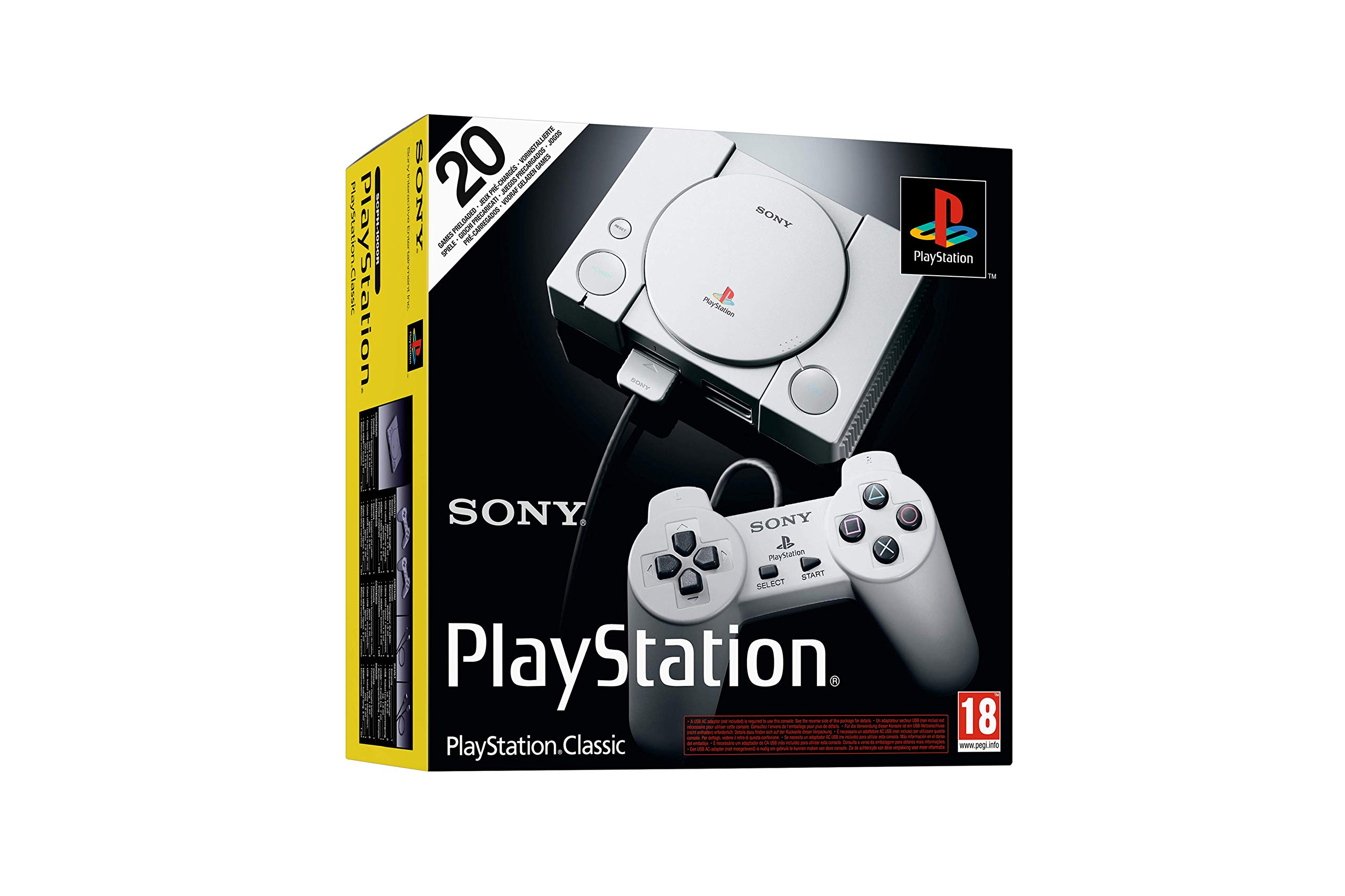 Sony PlayStation Classic (Konsole) [Deutsch, Englisch, Französisch, Spanisch, Italienisch]