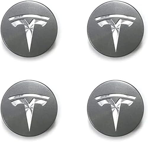 4 Stück Nabendeckel für Tesla Model S Model 3 Model X Model Y 60MM, Radnaben-Mittelabdeckungen Nabenkappen Felgendeckel Radnabenkappen, Wheel Caps Ersatz für Autozubehör Verwendet,A