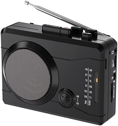 DIGITNOW!Kassettenrekorder USB Kassetten Digitalisieren mit Lautsprecher & Mikrofon, Radio FM/AM,Encoding Walkman Kassette auf Digital /MP3 Audio Musik zu Kassetten/Unique Kassettenspieler