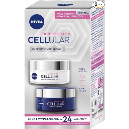 NIVEA 2er Pack - Cellular Filler Tages- und Nachtcreme, 2 x 50 ml