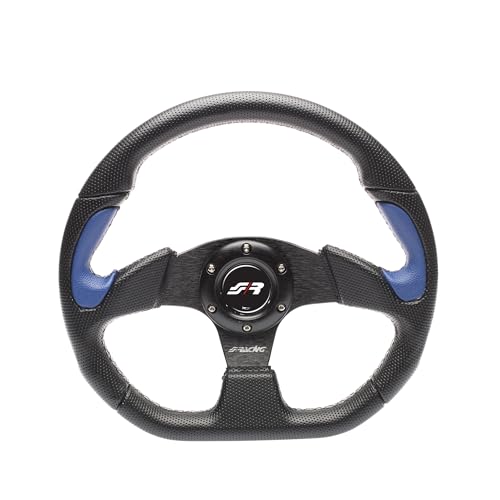 Simoni Racing X2330PUN/PA X2 Blue Universal Steering Wheel, Schwarz und Blau