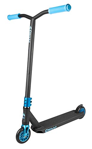 Chilli Stunt-Scooter Wave Reaper | Blau-Schwarzer Pro-Scooter für Einsteiger & Profis | Robuster Roller, drehbarer Lenker ideal für Tricks geeignet | Leicht & schnell für maximales Fahrvergnügen