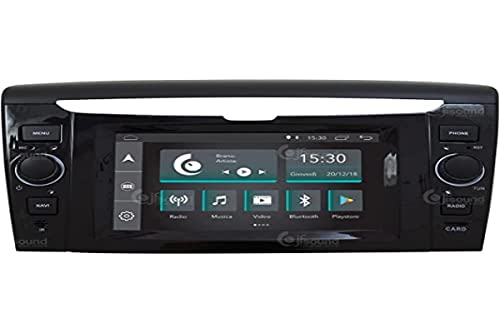 Costum fit Autoradio für Lancia Ypsilon Android GPS Bluetooth WiFi Dab USB Full HD Touchscreen Display 6.2" Easyconnect