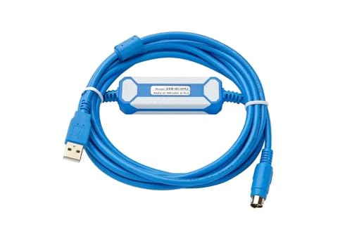 UGCMAFWLU USB-QC30R2+, geeignet for Q-Serie, Programmierkabel, Daten-Download, Kommunikation, optischer Isolationstyp (Color : Gold Plated Version, Size : 3m)