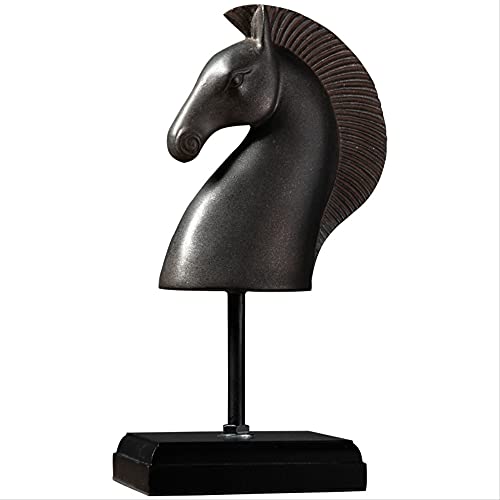 LISAQ Pferdekopf-Statue-Skulpturen-Figuren für den Innenraum personalisierte Moderne Inneneinrichtung