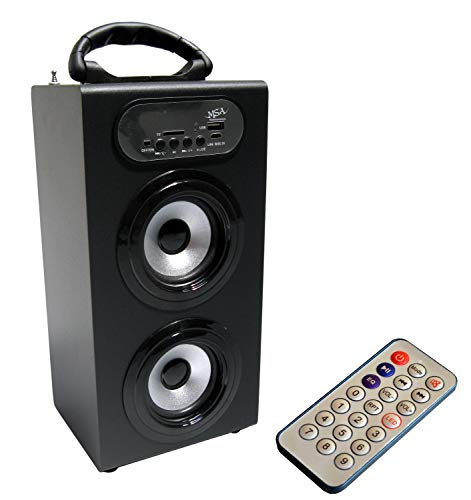 MSA Musikinstrumente KBQ23 Bluetooth® Lautsprecher AUX, FM Radio, SD, USB Schwarz