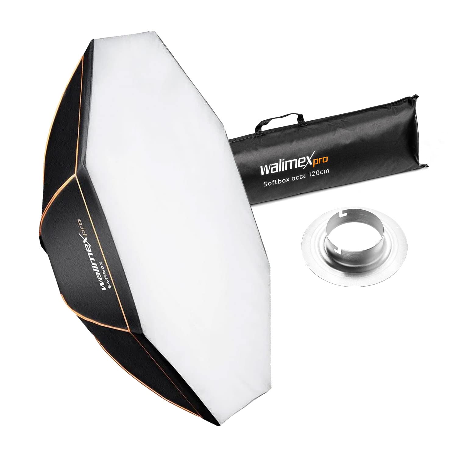 Walimex Pro Octagon Softbox Orange Line 120 cm Durchmesser für C&CR Serie