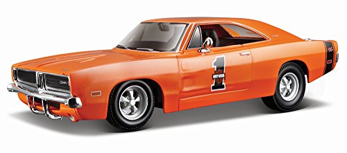 1969 Dodge Charger R/T [Maisto 32196], "Harley Davidson, Orange, 1:25 Die Cast