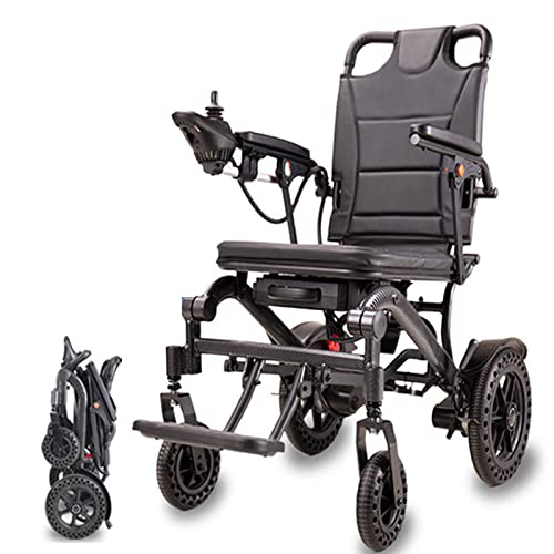 Intelligenter zusammenklappbarer Elektrorollstuhl für Erwachsene, superleichte Rollstühle, Lithiumbatterie, bequeme Fußstütze, geeignet für ältere Menschen (A 20AH)