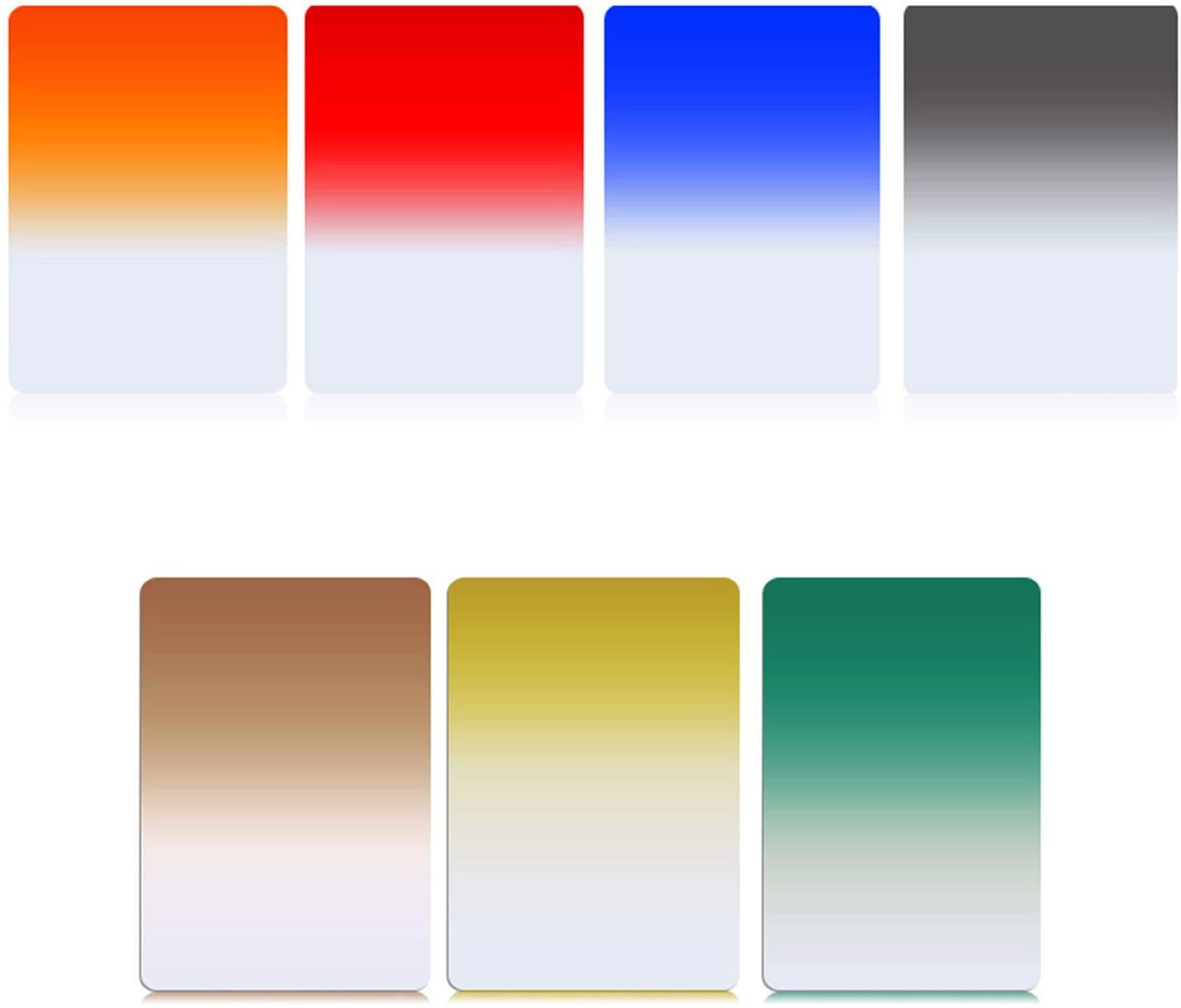 Zomei Sieben in einem 150 mm x 100 mm abgestuften quadratischen Filter 7-Farben-Filter-Kits für die Cokin Z-Serie