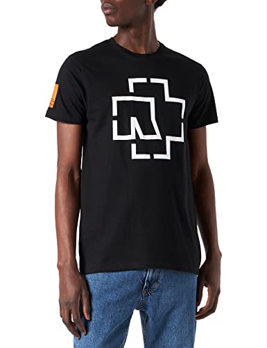 Rammstein Herren Logo Tee T-Shirt, schwarz, L