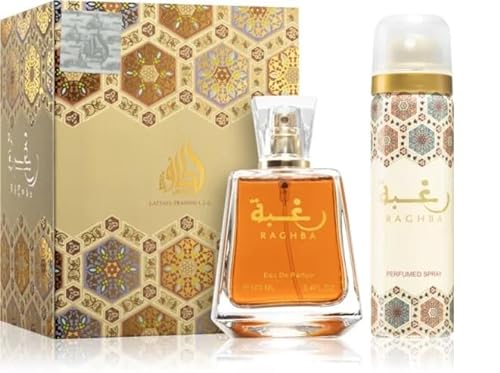 Lattafa Perfume Raghba + Deo Eau de Parfum 100ml