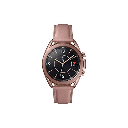 Samsung Galaxy Watch3, runde Bluetooth Smartwatch für Android, drehbare Lünette, Fitnessuhr, Fitness-Tracker, großes Display, 41 mm, bronze, inkl. 36 Monate Herstellergarantie [Exkl. bei Amazon]