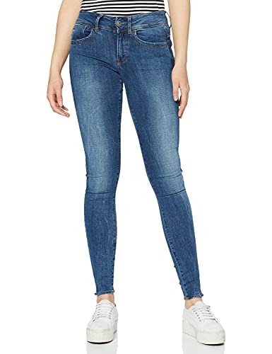 G-STAR RAW Damen Lynn D-Mid Waist Super Skinny Jeans, Blau (medium Aged 9136-071), 27W/32L