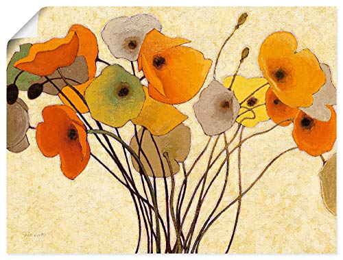 Artland Qualitätsbilder I Poster Kunstdruck Bilder 80 x 60 cm Botanik Blumenwiese Foto Grün B4NX Blumenwiese
