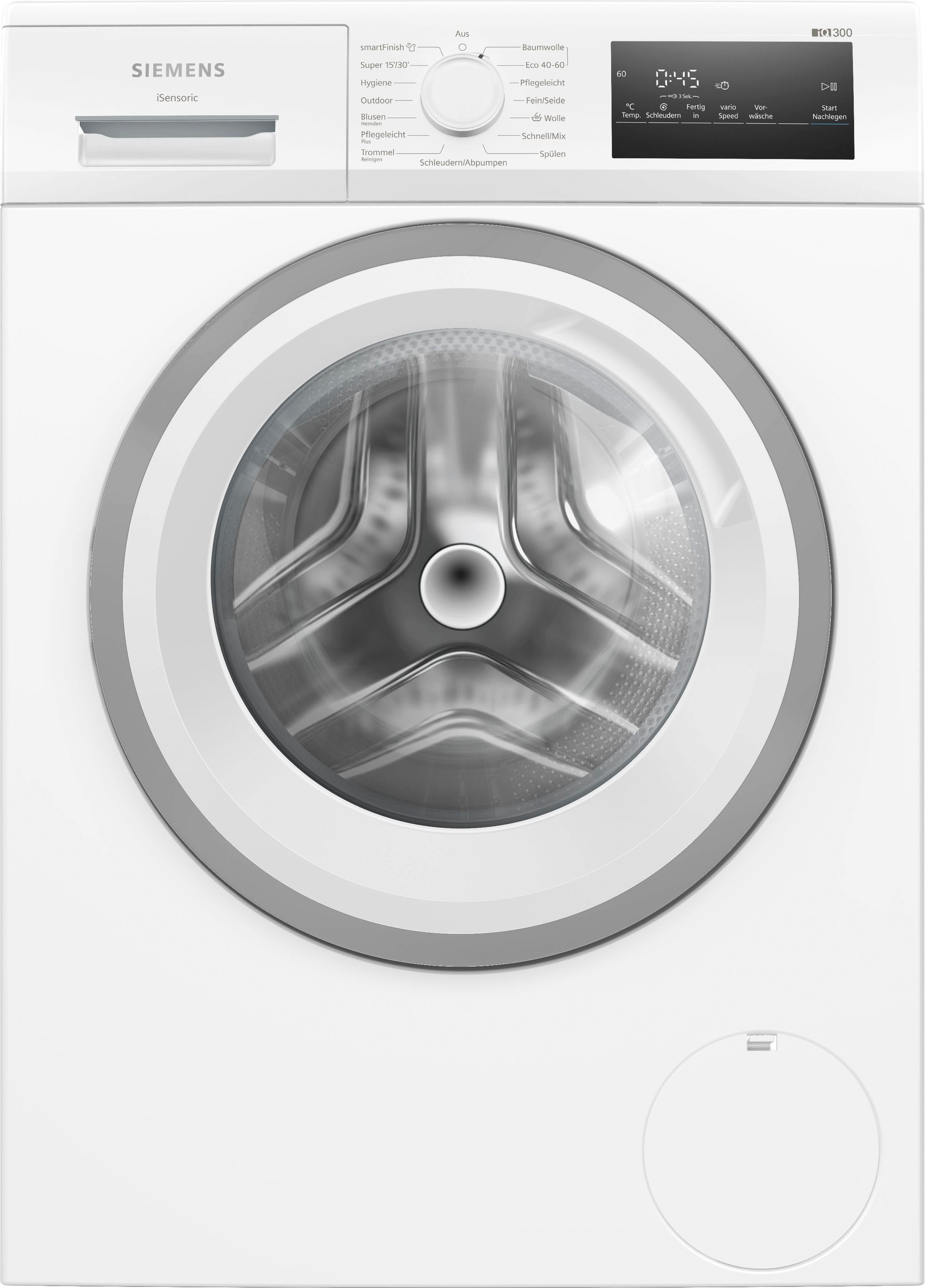 SIEMENS Waschmaschine "WM14N127", iQ300, WM14N127, 8 kg, 1400 U/min