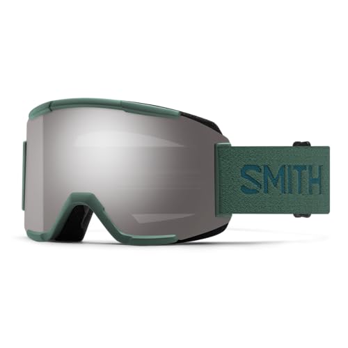 SMITH OPTICS SQUAD Ski- Snowboardbrille ALPINE GREEN - ChromaPOP Platinum Mirror Sun NEU
