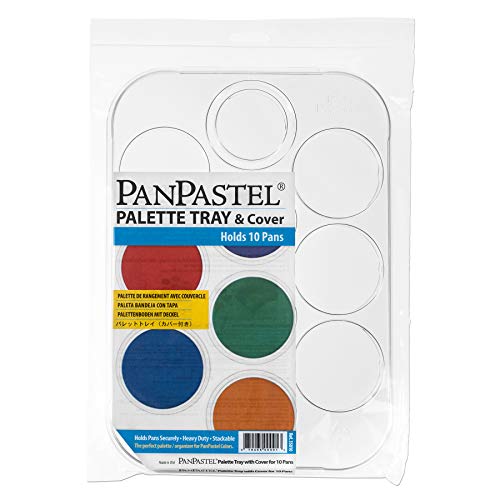 PanPastel 35010 Palettentablett, 28,6 x 20,3 cm, 10 Mulden, durchsichtig, Nicht zutreffend